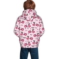 thumbnail image 2 of KLL Unisex Kids Boys Girls Hooded Pocket Pullover Hoodies-Bike with Donut Wheels, 2 of 6