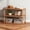04#Desktop Organizer, variant on Bxaolu Wood Home Office Desk Shelf Organizer - Desktop Supplies Cute Dresser Top Organization Storage Rack for Women Man(Brown -3 Tier)