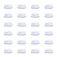thumbnail image 3 of Aloha 24 Pairs Disposable Slippers Non-slip Slippers Comfortable Thickened Slippers For Hotel (White and Blue), 3 of 7