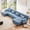 Blue, variant on YWEN U Shaped Couch Modular Sectional Sofa, Modern Deep Seat Cloud Couch, Oversized Modular Couches for Living Room, Comfy Chenille Sofa Bed with Round Armrests 6 Pillows, Sofas for Bedroom