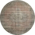 thumbnail image 1 of Ahgly Company Machine Washable Indoor Round Traditional Camel Brown Area Rugs, 4' Round, 1 of 7