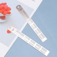 thumbnail image 4 of KAKOWELY Stainless Steel Ruler 4Pcs Double Scale Stainless Steel Straight Ruler Britain Standard Ruler for Student Silver（15cm）6.69"X0.79"X0.04", 4 of 4
