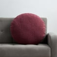 thumbnail image 1 of Mainstays Teddy Coussin Décoratif Rond, Gris, 1 of 8