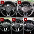 thumbnail image 7 of Car Steering Wheel Chrome Panel Cover Trim For Mercedes Benz W176 W246 W205 W117 W218 W213 W156 X253 W292 W166 W448 W447, 7 of 7