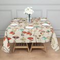 thumbnail image 3 of Red Mushroom Light Pattern Square Tablecloth,Waterproof Square Table Cover,Wipeable Spillproof Washable Table Cover for Home Kitchen Party Decor 42"X42"(107x107cm), 3 of 6