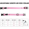 thumbnail image 4 of Rechargeable and Waterproof Dog Light Up Collar, LED Safety Dog Collar with Adjustable Belt for (Pink, M), 4 of 5