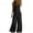 *Black, variant on VBVC Women's Linen-Look Sleeveless Jumpsuit,Button Trim Wide Leg Overalls For Women,Ladies Casual Summer Breathable Romper with Pockets,Army Green,S-2XL
