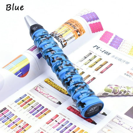 1.1m Shock Absorption Baseball Bats For Fishing Rod Tennis Squash Racket Anti-slip Band Grip Tape Sweat Absorbed Badminton Sweatband BLUE
