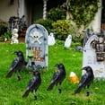 thumbnail image 4 of Halloween Crow Decorations - 12 Inch Outdoor Stake for Yard/Tree (Dual-Purpose Christmas & Spooky Season), 4 of 7