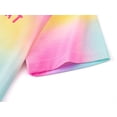thumbnail image 5 of Beezizac Teen/Little Girls Nightgown – Summer Short Sleeves Sleepwear Rainbow Game Nightdress Pajama Size 6, 5 of 7