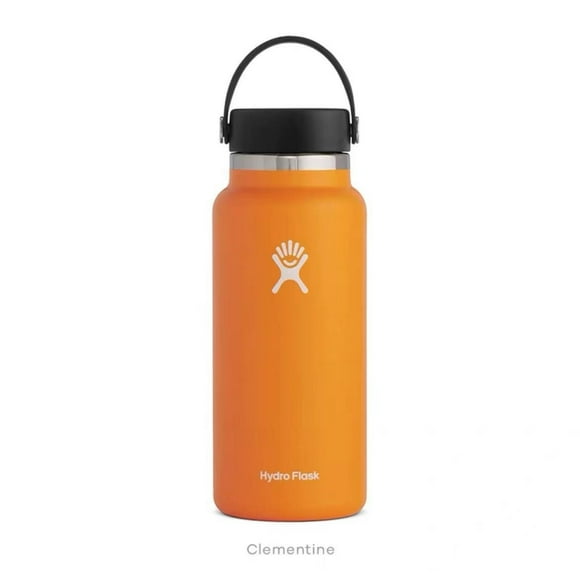 Hydro Flask Stainless Steel Wide Slip Bottle With Straw Cap, 40 Oz, Medium