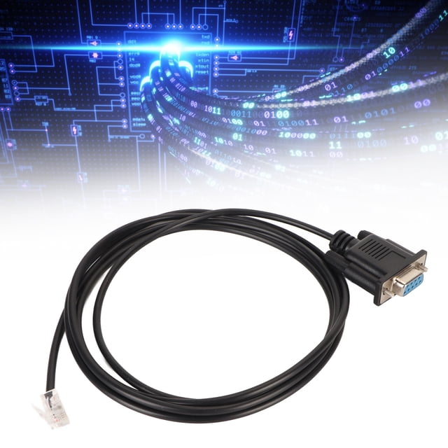 RS232 DB9Pin Female To RJ11 RJ12 Cable, Metal Shell Connector 5.9ft High Performance Professional DB9 To RJ11 Adapter Cable for