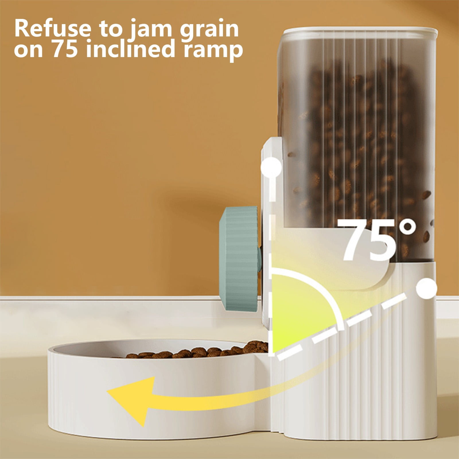 Hanging Pet Feeder for Cage, Automatic Dog Cat Food Dispenser Wall Mounted Feeding Station, Adjustable Height Pet Food Bowl with Large Capacity Easy Clean for Small Pets