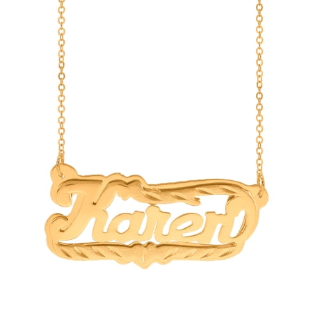Personalized Name Necklace with Diamond Cut