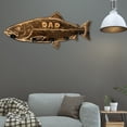 thumbnail image 4 of cpengpj Clearance Wood Salmon Fishing Rod Wall Mounted Fishing Rod Storage Rack Father's, 4 of 7