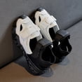 thumbnail image 6 of GiLiling Kids Closed-Toe Sport Sandals, Breathable Mesh Synthetic Upper Dual Adjustable Straps, Non-Slip Thick Sole Outdoor Summer Footwear (Black, 4-4.5 Years), 6 of 7