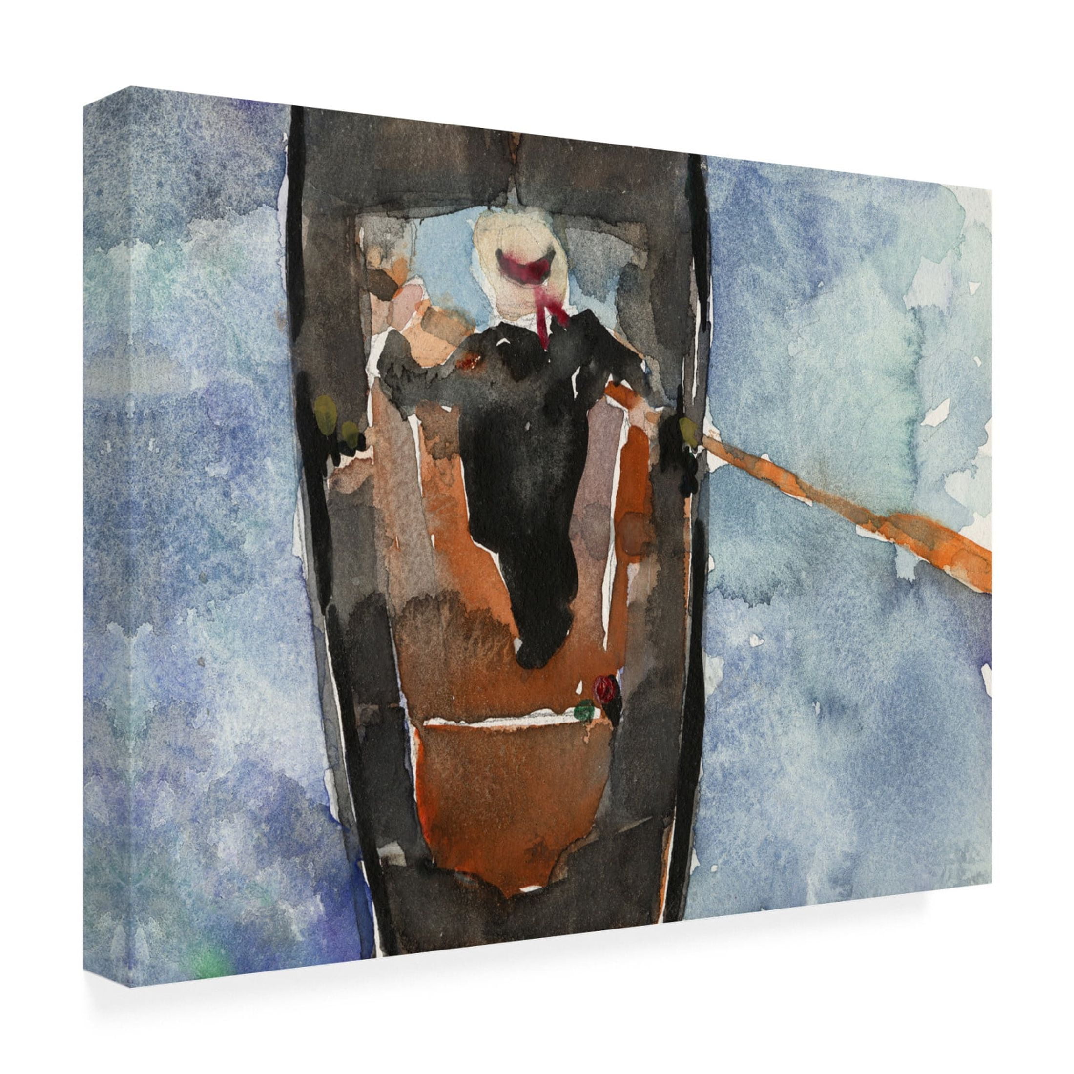 Canvas Wall Art - Samuel Dixon 'Above the Gondola II' Wall Art for Living Room, Bedroom, or Office Décor by Trademark Fine Art - 47 x 35 Inches