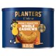 thumbnail image 1 of Deluxe Salted Whole Cashews, Party Snacks, Plant-Based Protein, Quick Snack for Adults, After School Snack, Roasted Cashew Flavored with Sea Salt, Bulk Nuts, Kosher, 1 lb 2.25oz Canister, 1 of 5