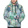 thumbnail image 4 of Hoodies for Men - cartoon Cactus blooming Long Sleeve Comfrt Men'S Fashion Hoodies & Sweatshirts, Sweatshirts for Men Hoodies Pullover Clothing Clothes with Pouch, 4 of 7