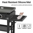 thumbnail image 2 of Grill Mat, Side Shelf Mat, Silicone Grill Pad for Outdoor Grill Kitchen Counter, BBQ Grill Mats, (2Pack, Black), 2 of 5