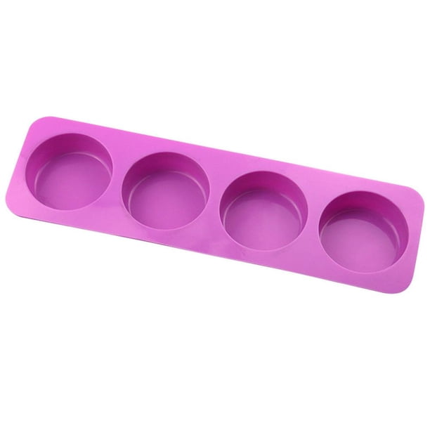 Moldes Redondos De Silicona De 4 Cavidades, 2 Uds., Moldes Para Pasteles, Herramienta Para Hornear Para Cubitos De Hielo, Galletas, Pasteles Minnieouse HA036688-00