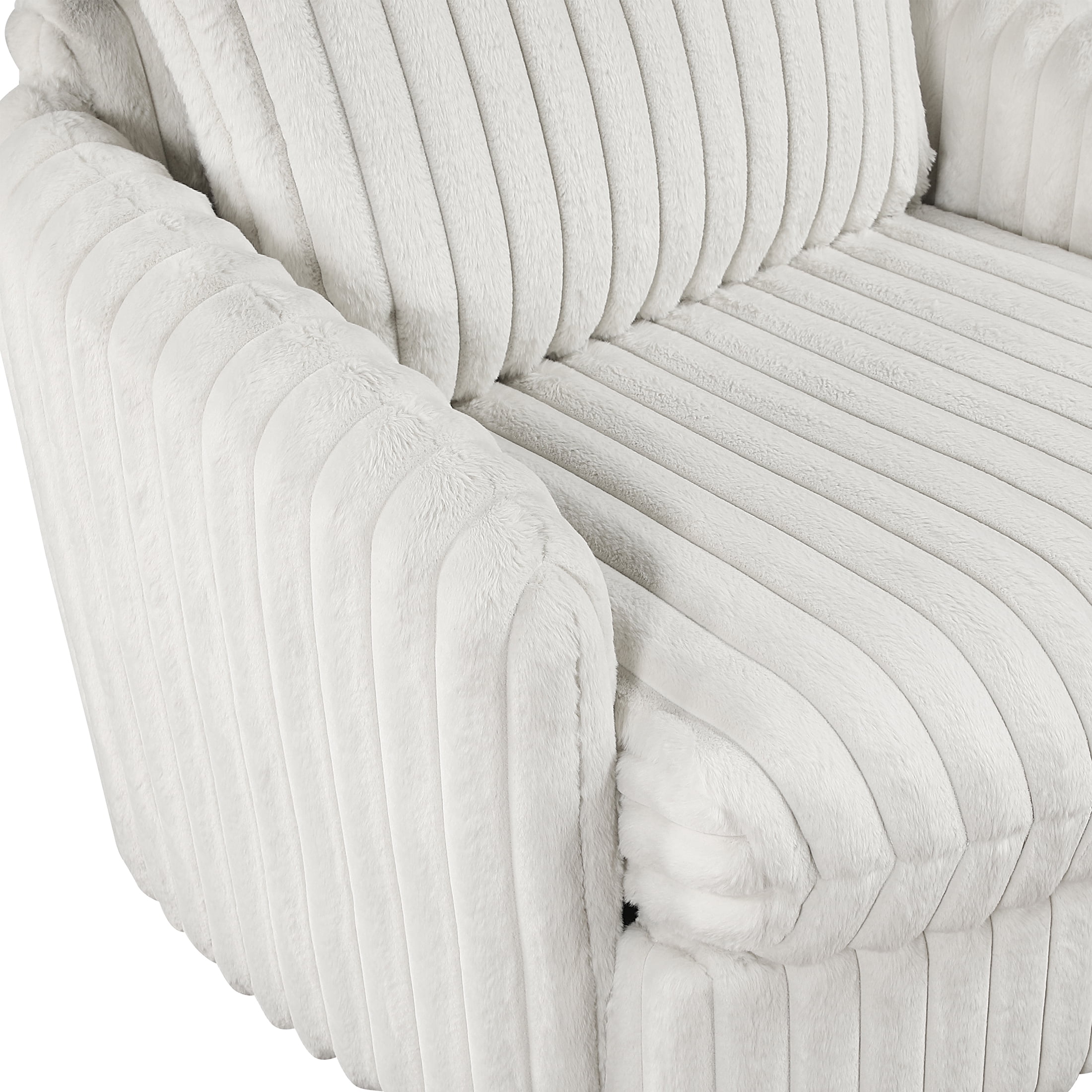 OakvillePark Ravenridge Corduroy Swivel Chair, Beige