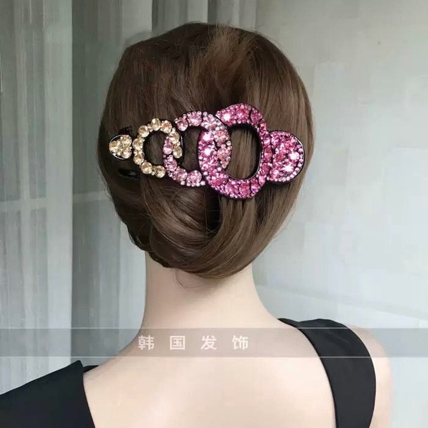 EKE Women’s Hair Clip Vintage Retro Back-Wear Elegant Hair Accessory with Fashion Texture
