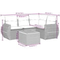 thumbnail image 3 of vidaXL Garden Sofa Set Grey, 3 of 10