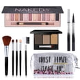 thumbnail image 1 of Kit de maquillaje NUIBO Paleta de sombras de ojos Naked de 12 colores con pinceles, 1 of 7