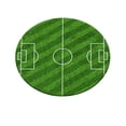thumbnail image 2 of Football Shaped Floor Mat Super Soft Cozy Rug for Bedroom Entryway Porch Dorm Home Decor, 2 of 6