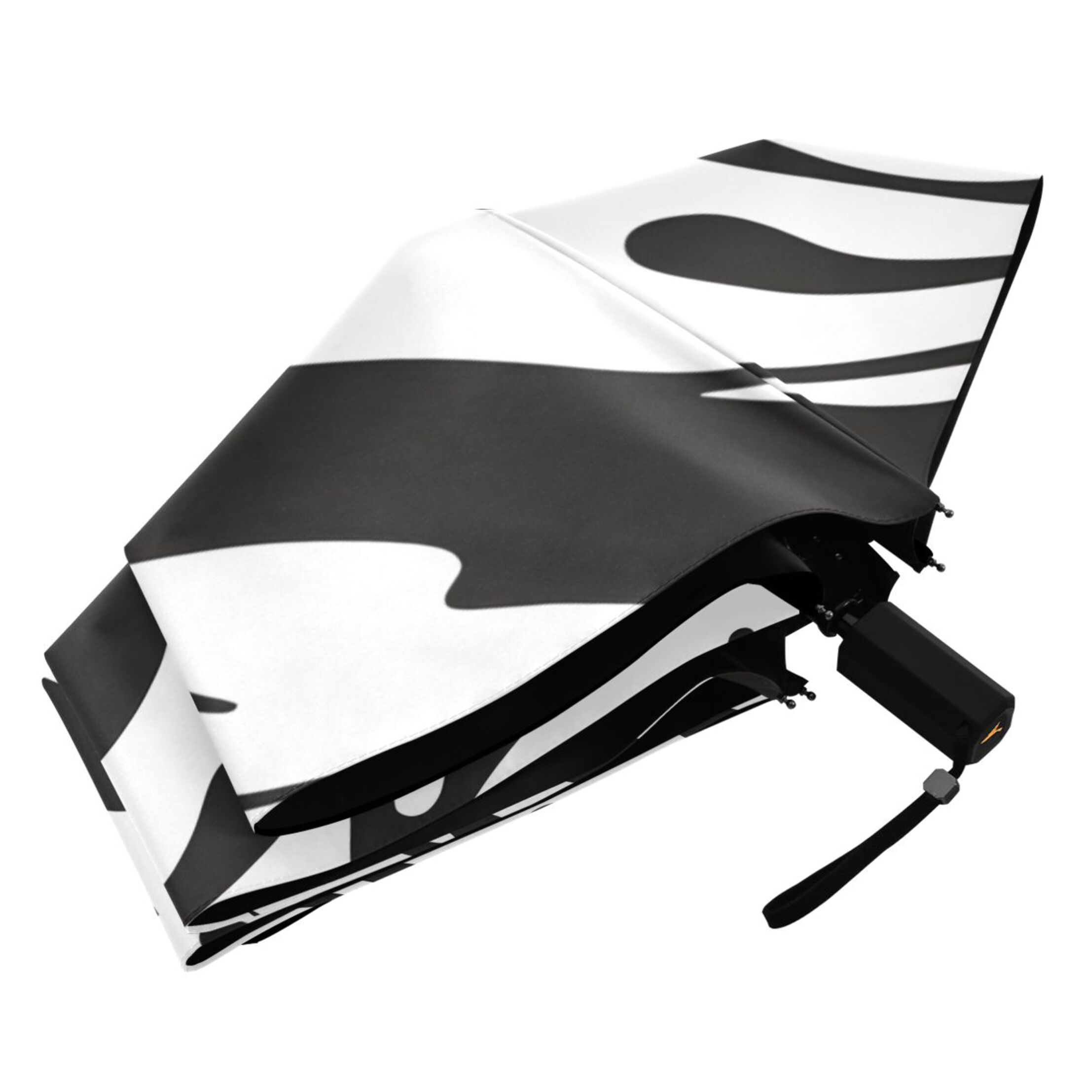 ALAZA Liquid Wave Pattern UPF 50+ Compact Folding Umbrella for Rain Travel Umbrella Packable