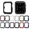 Compatible with Apple Watch Case 38mm 42mm 40mm 44mm, Soft Silicone Shockproof and Shatter-Resistant Protective Bumper Cover Case iwatch Series 5 4 3 2 Case90 (Black, 40mm)