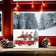 thumbnail image 5 of Christmas Gnome Bus Canvas Wall Art - Winter Snowing Christmas Painting - Framed 12 X 16 Inch Small Cute Christmas Pictures for Bathroom Kitchen Kids Room Home Office Decorations - Aesthetic Holiday, 5 of 6