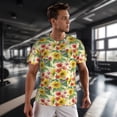 thumbnail image 3 of Wukai Sunflower Cornflower Poppy Print Men's Short-Sleeved Mesh T-Shirt,Quick-Dry Short Sleeve Workout T-Shirt-Medium, 3 of 8