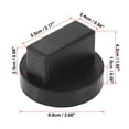 thumbnail image 2 of Unique Bargains 1.65'x2.68' Car Jack Pad Support Rubber Frame Rail Protector Adapter for Mercedes-Benz, 2 of 6