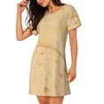 thumbnail image 2 of Easygdp taco tortilla Camisón de manga corta para mujer, informal, estampado, 2 of 6