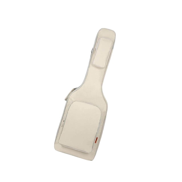 pitrice Electric Guitar Bag Backpack Adjustable Shoulder Strap Container Double Shoulder Waterproof Electric Guitar White