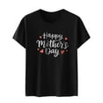 thumbnail image 4 of EQWLJWE Hauts pour Femmes T-Shirt Graphique Surdimensionné Manches Courtes Col Rond Épaule Tombante Décontracté Liquidation, 4 of 7