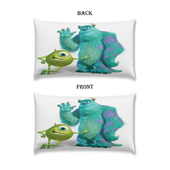Monsters University Pillow Cover Pillowcase Double Side Printing for Long Throw Pillow 11.8*19.7IN