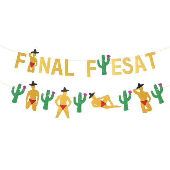 Toddmomy 1Set Mexican Festival Decorations Banner for Carnival Party and Fiesta Supplies 11.8x3.3x0.04in
