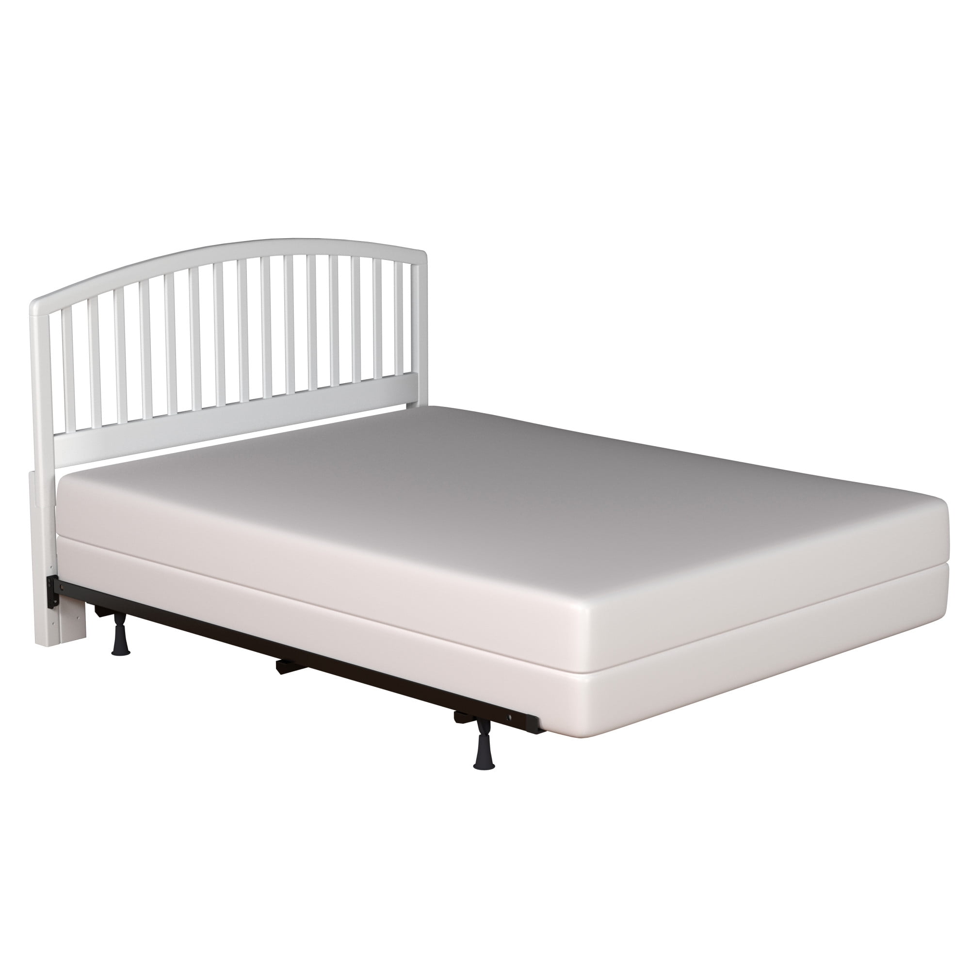 Hillsdale Furniture Carolina Wood Full/Queen Headboard with Bed Frame, White