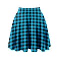 thumbnail image 6 of VUPSGEZ Clearance Womens Classic Daily Elegant Casual Mini Skirt Elastic Waist Skirt (Blue,XXL), 6 of 6
