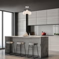 thumbnail image 2 of Designers Fountain Elle Polished Nickel 3 Light Semi Flush Mount Ceiling Light, D232M-SF-PN, 2 of 3