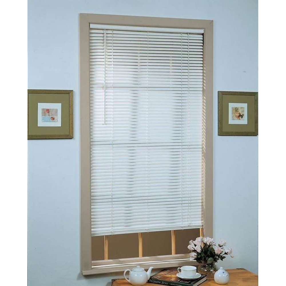 Deluxe Sundown 1 Room Darkening Mini Blind 23x64 White