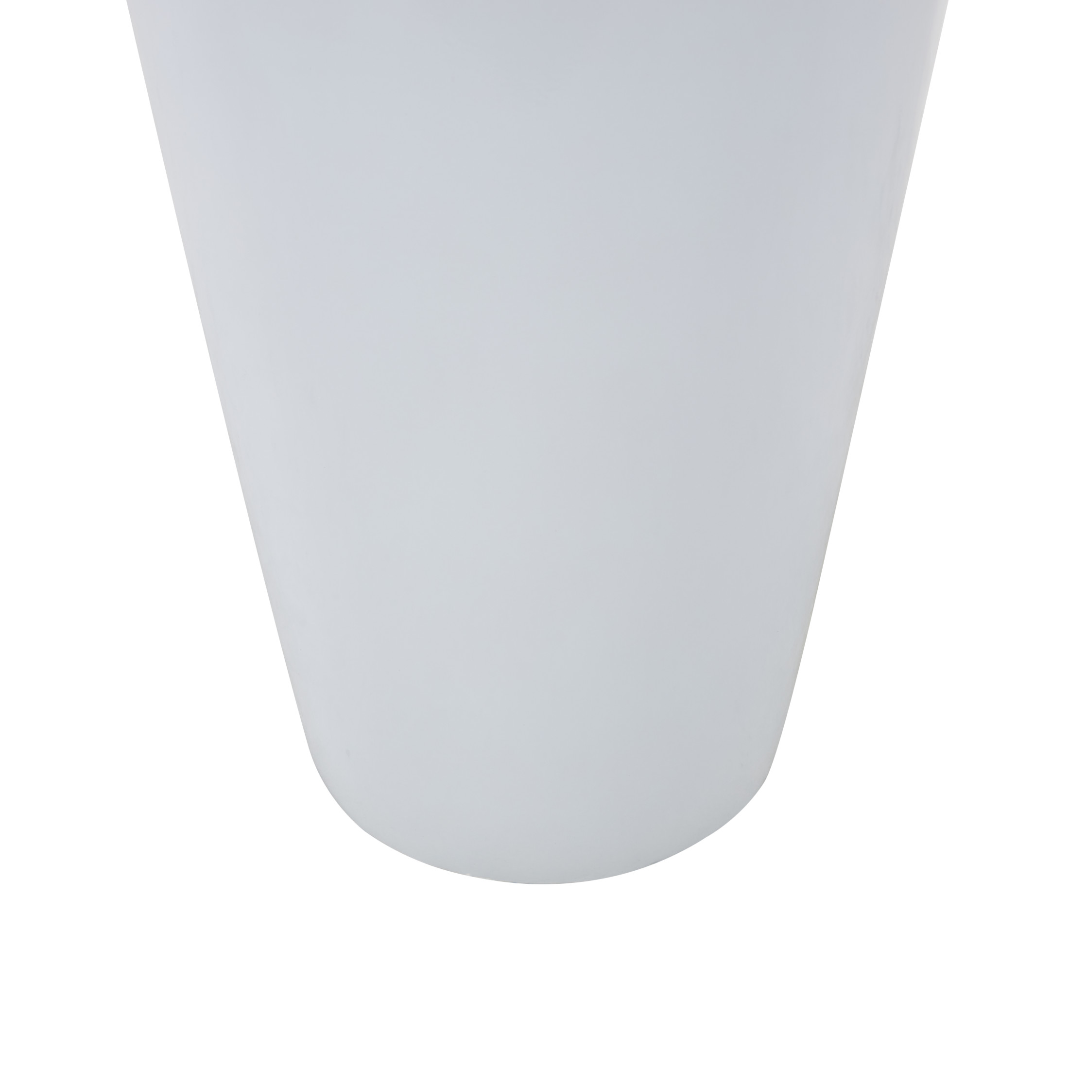 DecMode 24" White Fiberglass Vase