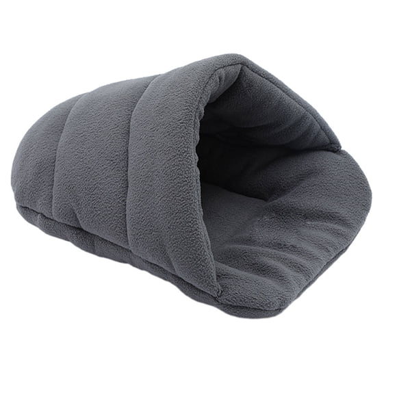 Cómoda perrera para perros Fácil de limpiar y mantener Casa con cama para mascotas con forma de zapatilla para gatos gris XS Greeniant