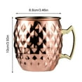 thumbnail image 2 of Moscow Mule Mug Stainless Steel Beer Cup Cocktail Mug Coffee Cup Decor Supplies (Copper B), 2 of 9