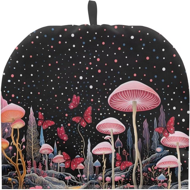 Butterfly Mushroom Clover Tea Cosy Tea Pot Cover Insulated Kettle Cover Keep Coffee Warmer Decorative Accessories for Home Kitchen Dining Table Coffee Table Sweet Holiday Modern