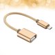 thumbnail image 3 of EeaseMX Cable de extensión de línea de datos OTG a microinterfaz Cable de datos Cable adaptador universal para teléfono móvil Android (dorado), 3 of 7