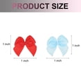 thumbnail image 2 of Uxcell 100Pcs Mini Ribbon Bows 1" Mini Fabric Satin Ribbon Flower Bows Red & Blue, 2 of 4